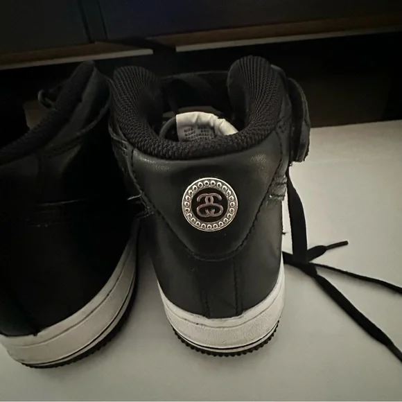 Nike x stussy air Force 1 mid top shoe - Picture 5 of 9